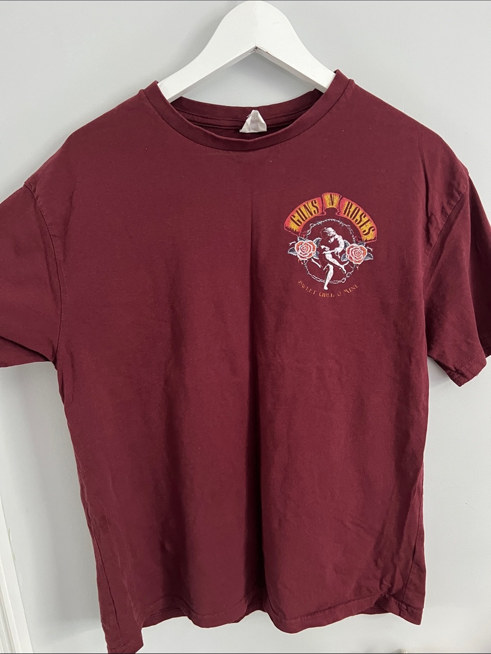Guns N' Roses Maroon Graphic Short Sleeve Tee